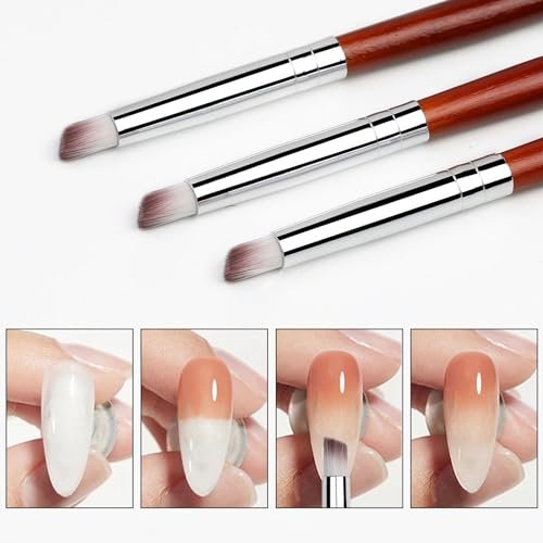 Bellecrey Nail Art Brush - Professional Gel Polish Brush for Gradual Color Blooming & Nail Design Avelisse