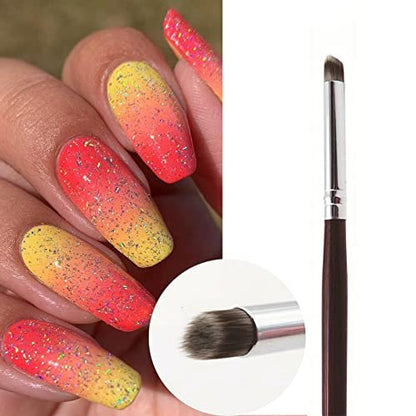 Bellecrey Nail Art Brush - Professional Gel Polish Brush for Gradual Color Blooming & Nail Design Avelisse