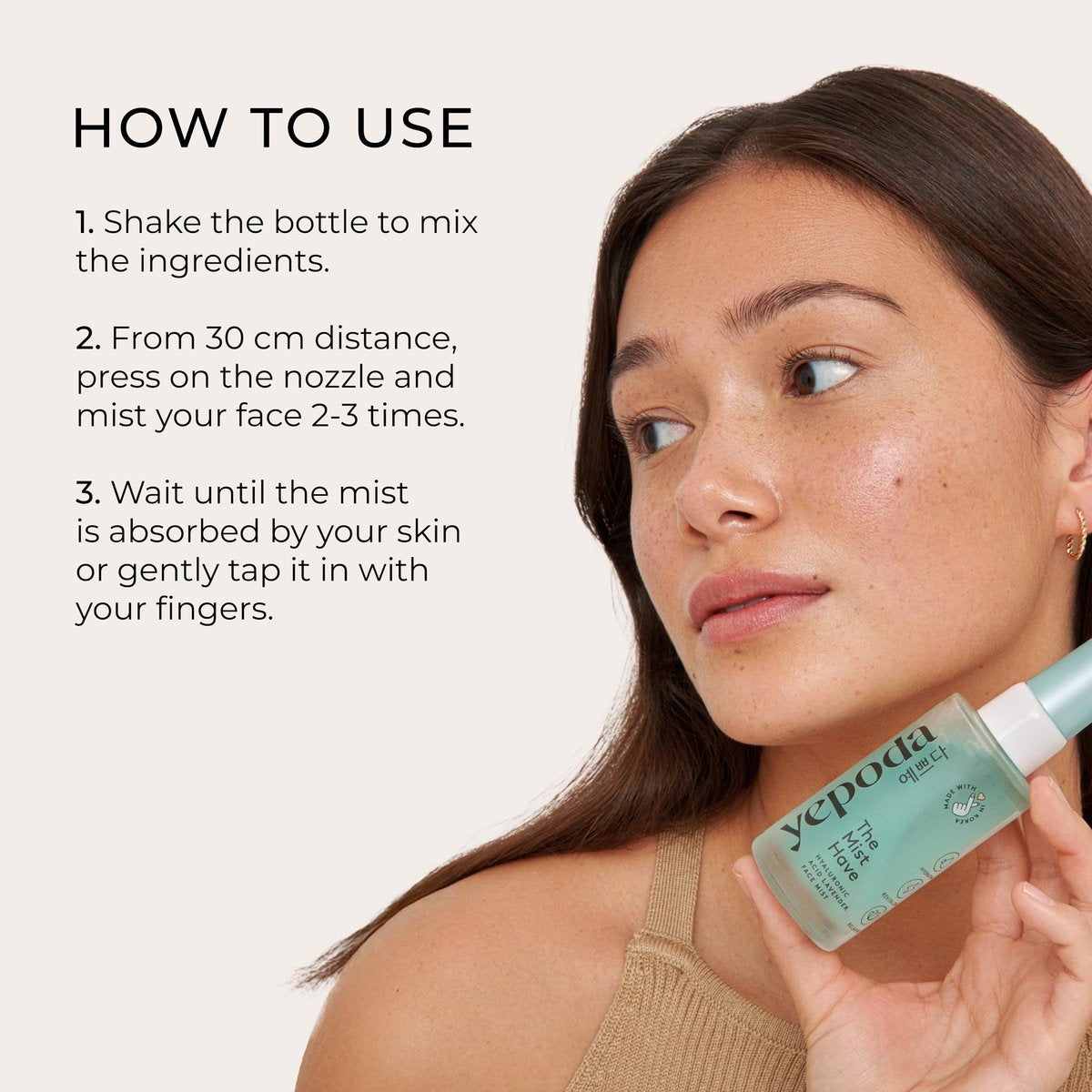 Yepoda The Mist Have Hydrating Toner Face Mist – Deeply Hydrates & Revitalizes All Skin Types, Vegan Korean Toner, 1.69 fl oz Avelisse