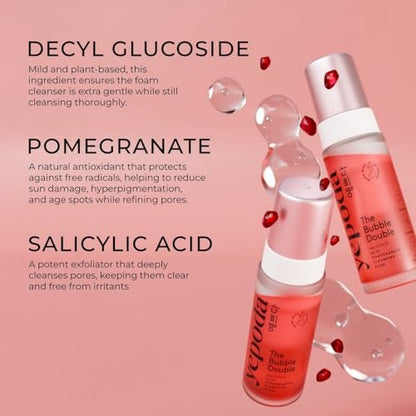 Yepoda The Bubble Double – Gently – Deep Pore Cleansing: The foam penetrates deep into pores to dissolve excess – Image 8