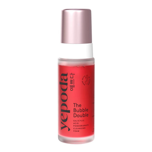 Yepoda The Bubble Double – Gently Exfoliating Cleansing Foam, Deeply Cleanses Pores & Prevents Impurities, Vegan Korean Face Cleanser for All Skin Types, 4.22 FL. OZ. (120 ml) Avelisse