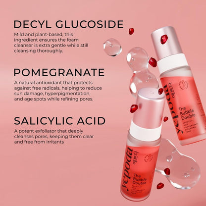 Yepoda The Bubble Double – Gently – Gentle Exfoliation: The fine bubbles provide a mild physical exfoliation, – Image 7