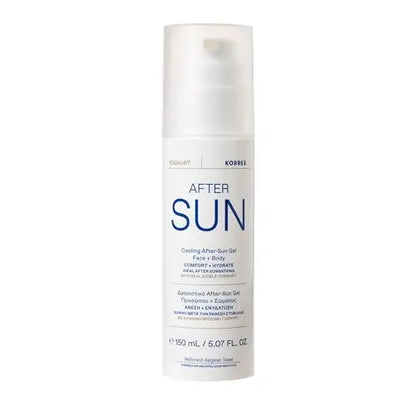 KORRES Greek Yoghurt Cooling After Sun Gel for Face & Body - Lightweight Hydrating Cream Gel with Natural Proteins & Vitamins, Sunburn Relief, 5.07 fl oz Avelisse