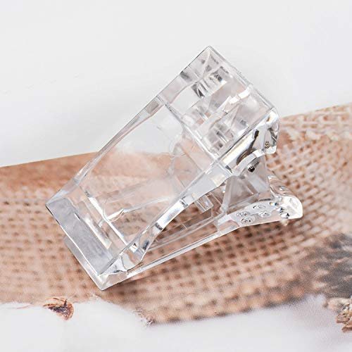 12Pcs Nail Tips Clip for Quick Building Polygel – Transparent Plastic Nail Extension Manicure Tool Set with Trimmer - görsel 7