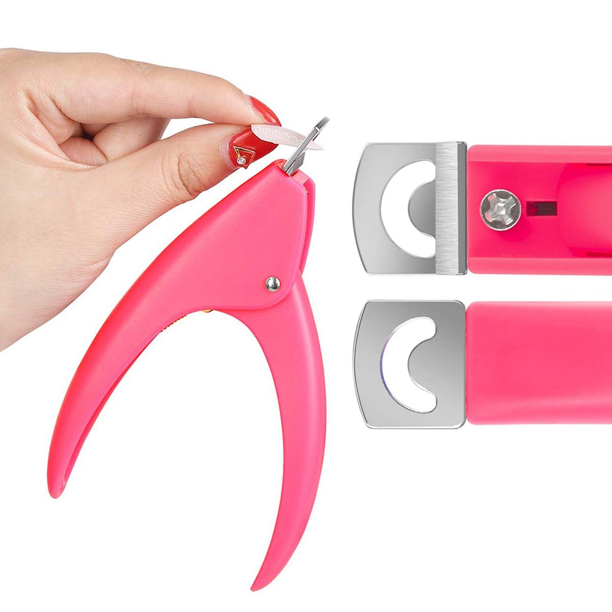 12Pcs Nail Tips Clip for Quick Building Polygel – Transparent Plastic Nail Extension Manicure Tool Set with Trimmer - görsel 14