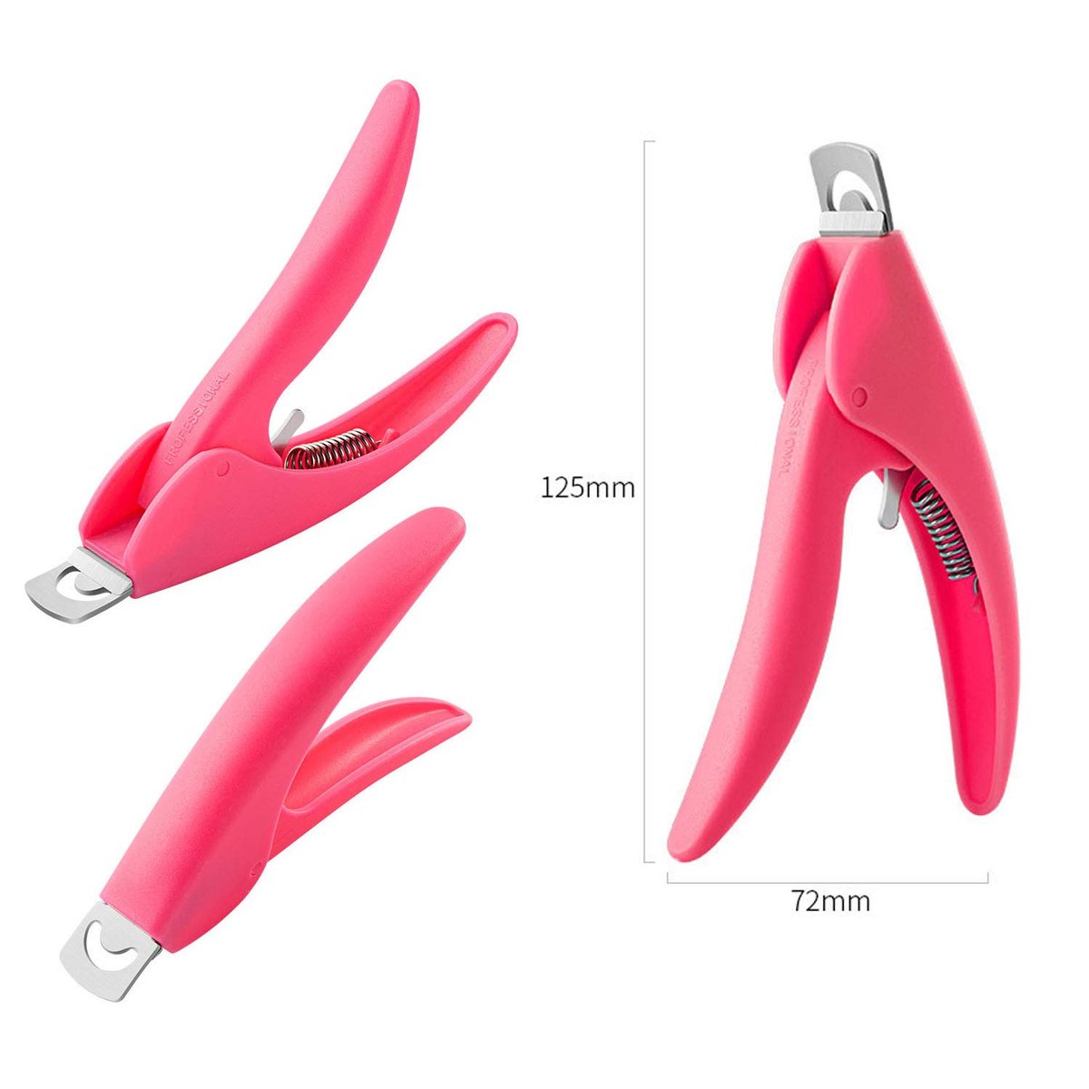 12Pcs Nail Tips Clip for Quick Building Polygel – Transparent Plastic Nail Extension Manicure Tool Set with Trimmer - görsel 12