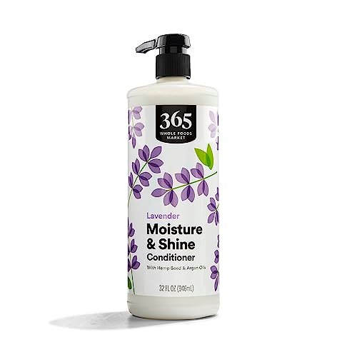 365 by Whole Foods Market Moisture & Shine Conditioner with Hemp Seed & Argan Oil, Lavender Scent, 32 Fl Oz - görsel 2