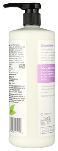 365 by Whole Foods Market Moisture & Shine Conditioner with Hemp Seed & Argan Oil, Lavender Scent, 32 Fl Oz - görsel 4