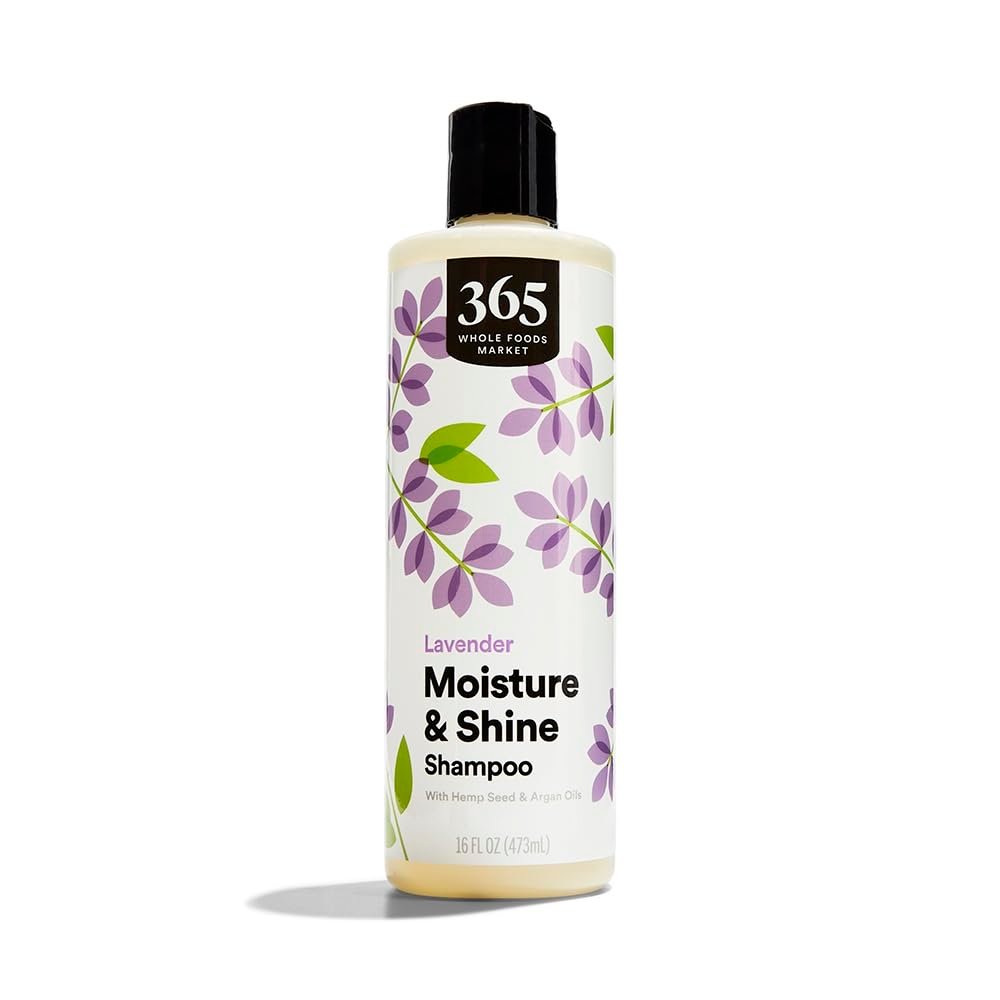 365 by Whole Foods Market Moisture & Shine Shampoo with Hemp Seed & Argan Oil, Lavender Scent, 16 Fl Oz - görsel 2