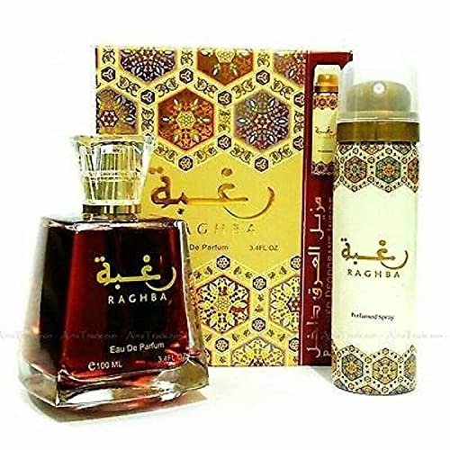 Lattafa Raghba Unisex Eau De Parfum 100ml (3.4 oz) - Long-Lasting Oriental Fragrance Avelisse