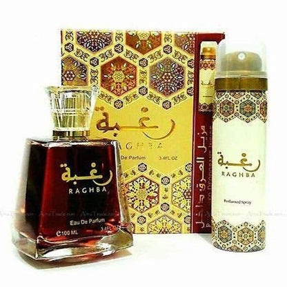 Lattafa Raghba Unisex Eau De Parfum 100ml (3.4 oz) - Long-Lasting Oriental Fragrance Avelisse