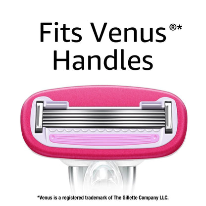Women's 5-Blade Razor for Smooth Close Shave, Includes 1 Handle, 12 Cartridges & Shower Holder, Ideal for Sensitive Skin Avelisse