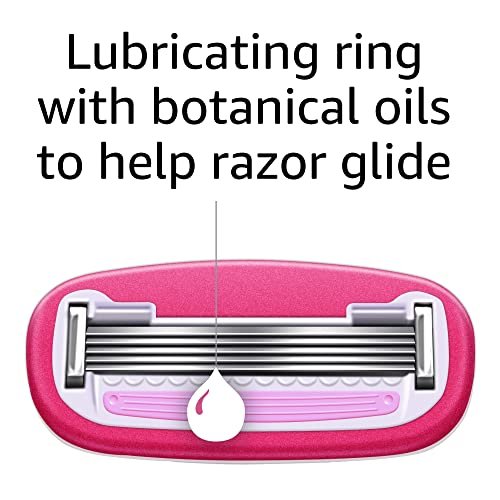 Women's 5-Blade Razor for Smooth Close Shave, Includes 1 Handle, 12 Cartridges & Shower Holder, Ideal for Sensitive Skin Avelisse
