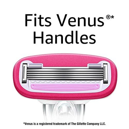 Women's 5-Blade Razor for Smooth Close Shave, Includes 1 Handle, 12 Cartridges & Shower Holder, Ideal for Sensitive Skin Avelisse