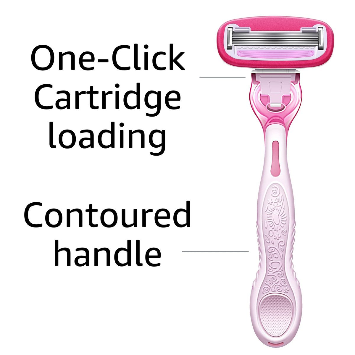 Women's 5-Blade Razor for Smooth Close Shave, Includes 1 Handle, 12 Cartridges & Shower Holder, Ideal for Sensitive Skin Avelisse