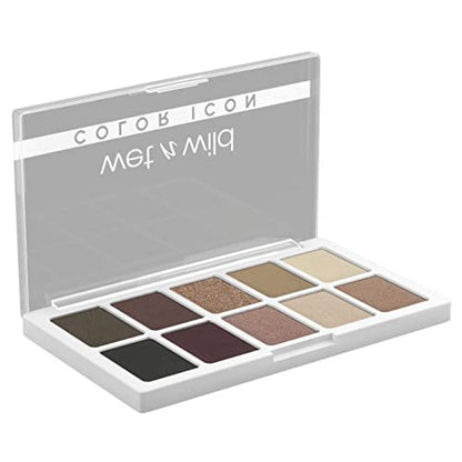 wet n wild Color Icon 10-Pan Eyeshadow Palette - Brown Nude Awakening - Long Lasting, Shimmer, Metallic, Glittery, Matte, Rich Pigment, Cruelty Free