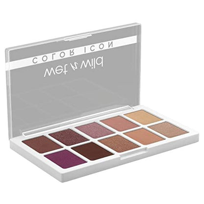 wet n wild Color Icon 10-Pan Eyeshadow Palette - Pink Heart And Sol - Long-Lasting Shimmer, Matte & Metallic Shades