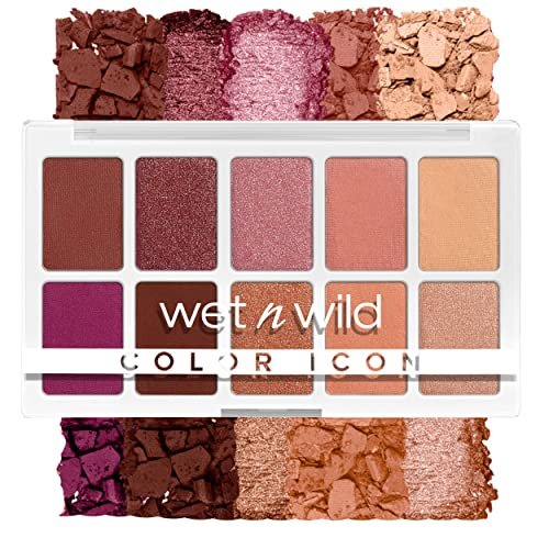 wet n wild Color Icon 10-Pan Eyeshadow Palette - Pink Heart And Sol - Long-Lasting Shimmer, Matte & Metallic Shades - görsel 2