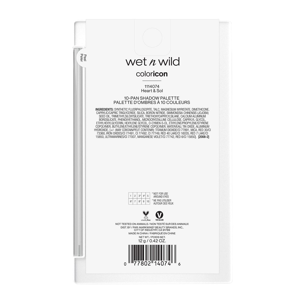 wet n wild Color Icon 10-Pan Eyeshadow Palette - Pink Heart And Sol - Long-Lasting Shimmer, Matte & Metallic Shades - görsel 15