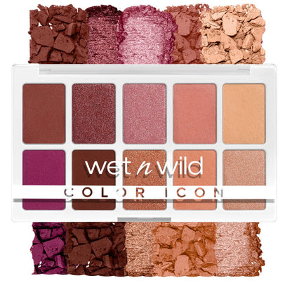 wet n wild Color Icon 10-Pan Eyeshadow Palette - Pink Heart And Sol - Long-Lasting Shimmer, Matte & Metallic Shades