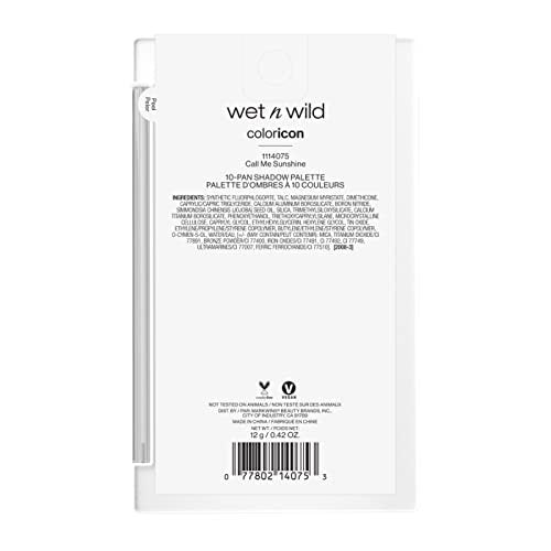 wet n wild Color Icon 10-Pan Eyeshadow Palette - Yellow Call Me Sunshine - Long Lasting, Shimmer, Matte, Cruelty Free - görsel 14
