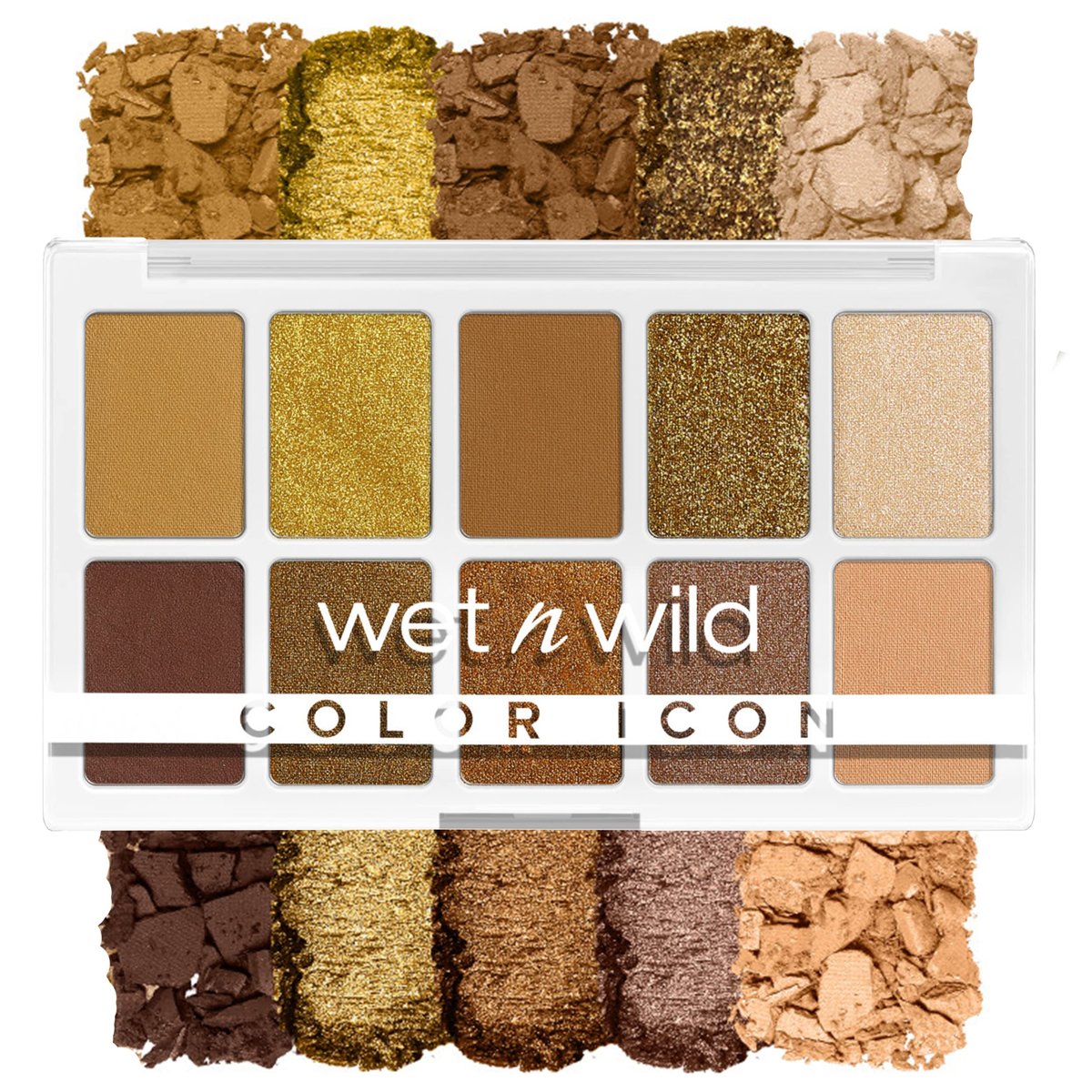 wet n wild Color Icon 10-Pan Eyeshadow Palette - Yellow Call Me Sunshine - Long Lasting, Shimmer, Matte, Cruelty Free - görsel 1