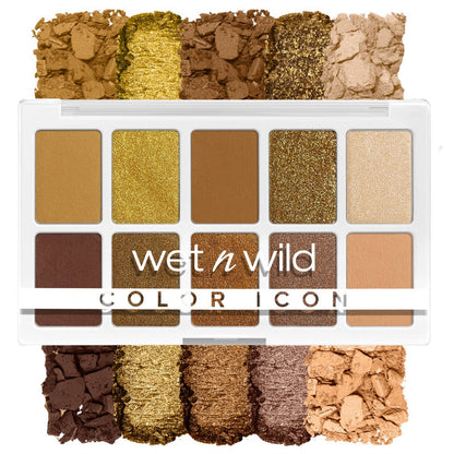 wet n wild Color Icon 10-Pan Eyeshadow Palette - Yellow Call Me Sunshine - Long Lasting, Shimmer, Matte, Cruelty Free