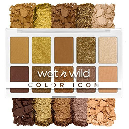 wet n wild Color Icon 10-Pan Eyeshadow Palette - Yellow Call Me Sunshine - Long Lasting, Shimmer, Matte, Cruelty Free
