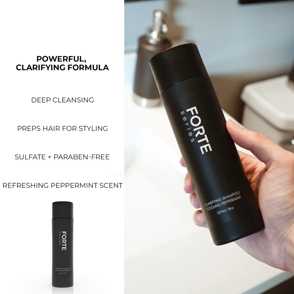 Alex Costa Clarifying Shampoo for Men – Hydrating & Clarifying Shampoo for Build Up Removal (8 Oz) by Forte Series Avelisse
