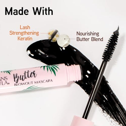 Physicians Formula Butter Blowout Keratin Infused Volumizing Lengthening Mascara - Black - Defining, Curling, Multiplying Avelisse