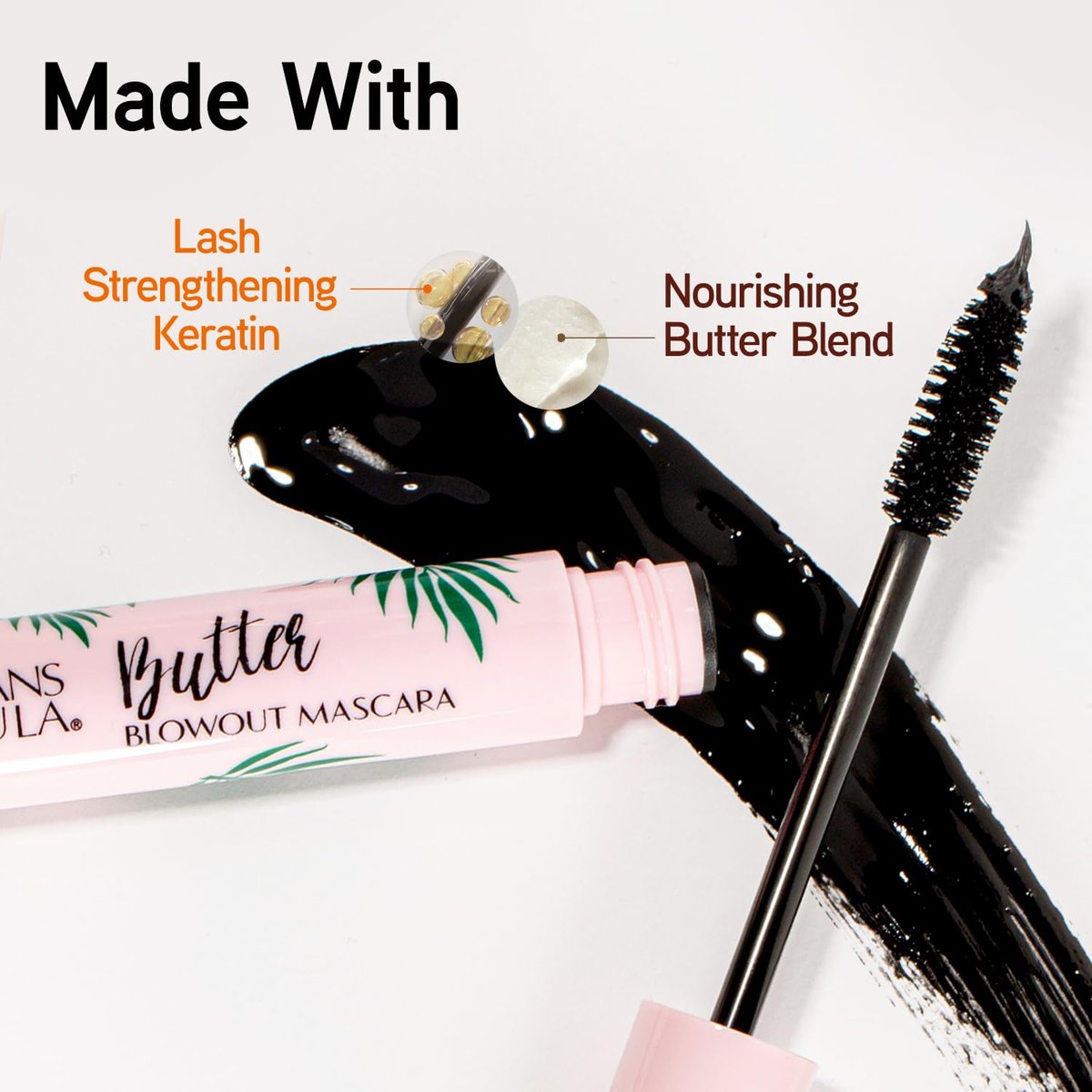 Physicians Formula Butter Blowout Keratin Infused Volumizing Lengthening Mascara - Black - Defining, Curling, Multiplying Avelisse