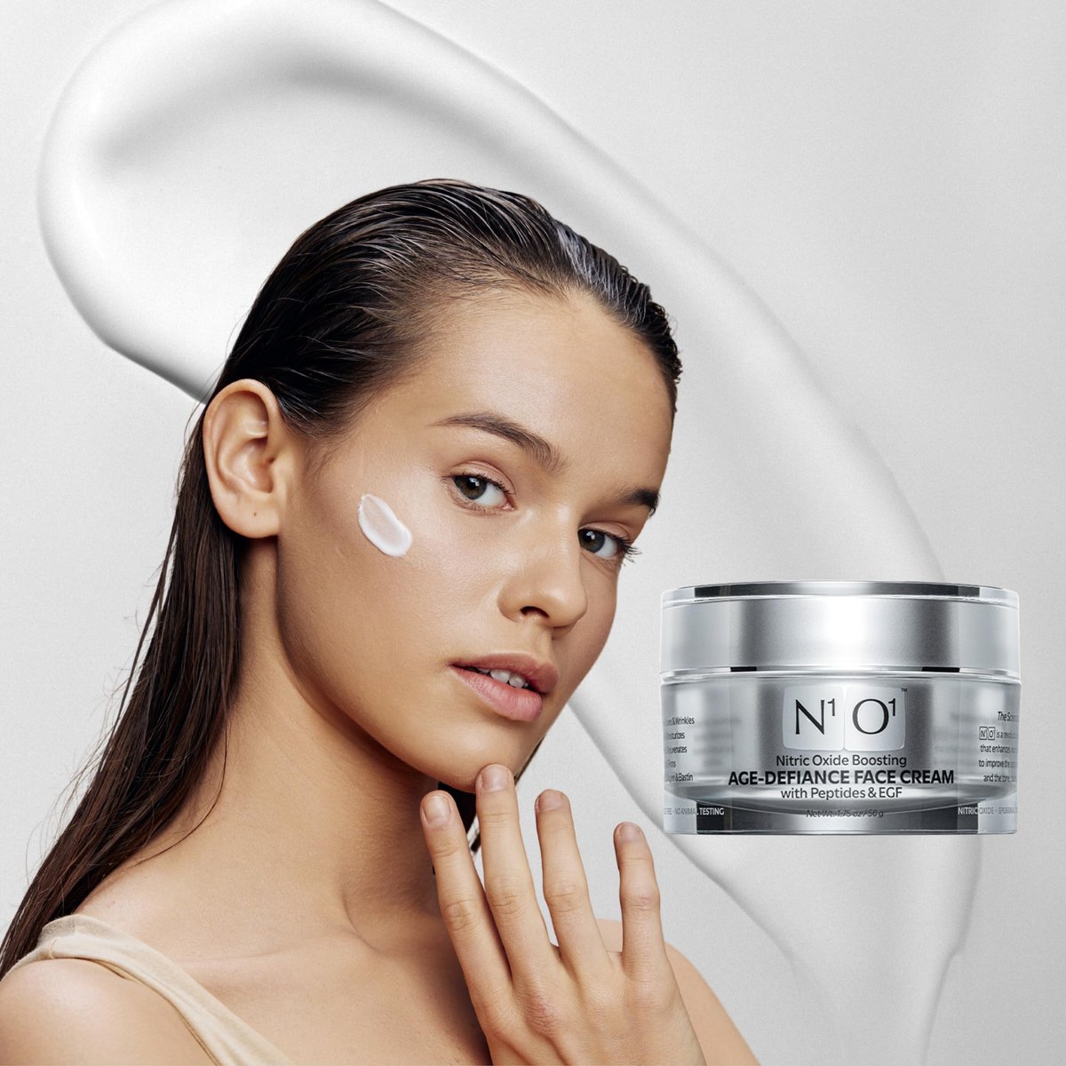 N1O1 Moisturizer Face Cream – Day & Night Face Moisturizer with Nitric Oxide, Peptide Complex, Epidermal Growth Factor – Tightening & Firming Skin Care for Wrinkles, Dark Spots – 1.75 oz Avelisse