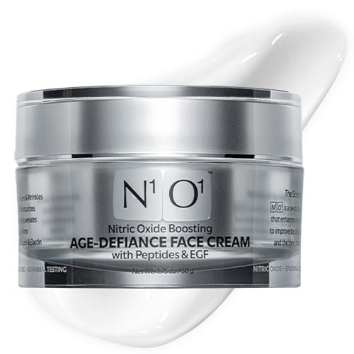 N1O1 Moisturizer Face Cream – Day & Night Face Moisturizer with Nitric Oxide, Peptide Complex, Epidermal Growth Factor – Tightening & Firming Skin Care for Wrinkles, Dark Spots – 1.75 oz Avelisse