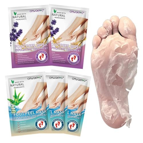 5 Pack Foot Peeling Mask - Exfoliator Peel Off Calluses, Dead Skin Remover for Dry Cracked Feet - Foot Peel Masks for Men and Women - Fathers Mothers Day Gifts - görsel 2