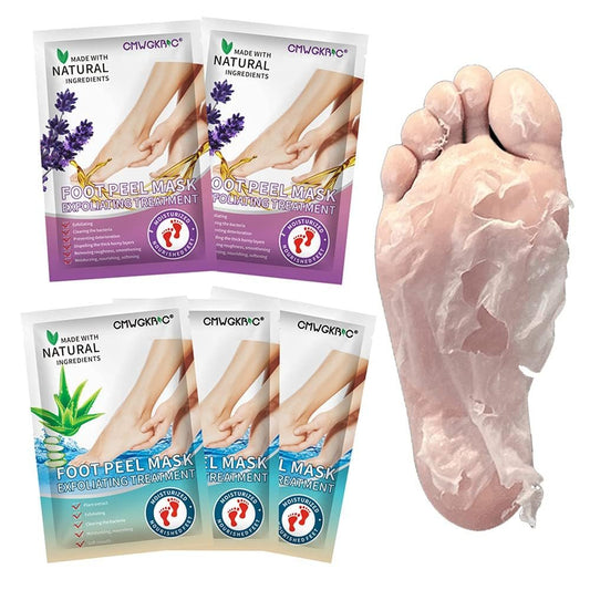 5 Pack Foot Peeling Mask - Exfoliator Peel Off Calluses, Dead Skin Remover for Dry Cracked Feet - Foot Peel Masks for Men and Women - Fathers Mothers Day Gifts