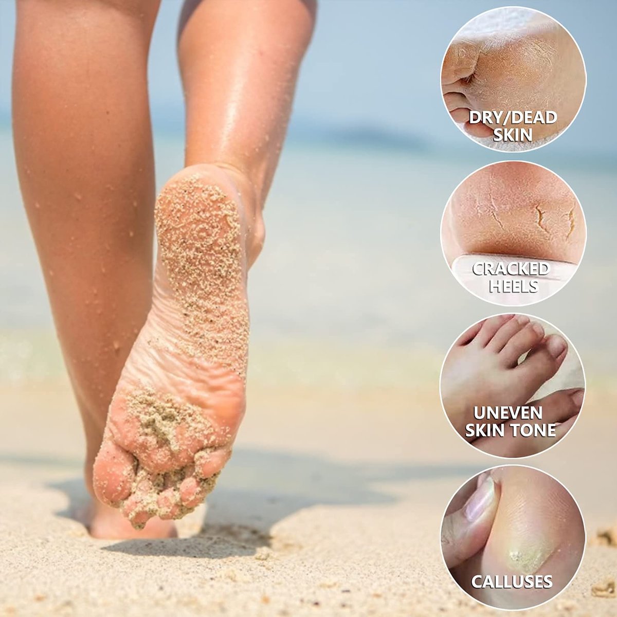5 Pack Foot Peeling Mask - Exfoliator Peel Off Calluses, Dead Skin Remover for Dry Cracked Feet - Foot Peel Masks for Men and Women - Fathers Mothers Day Gifts - görsel 11