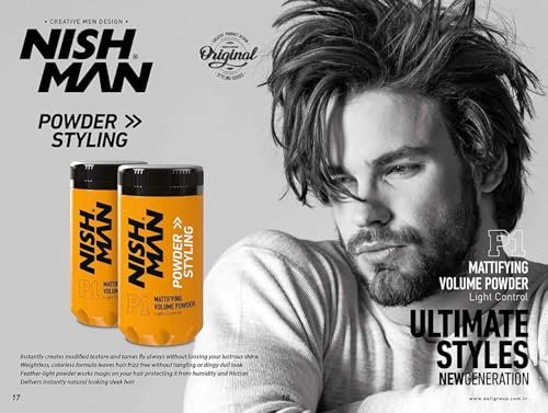 nishman Hair Styling Powder Series – Volumizing Root Lifting Powder, 0.7 oz (Pack of 2) Avelisse