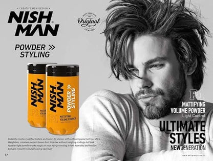 nishman Hair Styling Powder Series – Volumizing Root Lifting Powder, 0.7 oz (Pack of 2) Avelisse