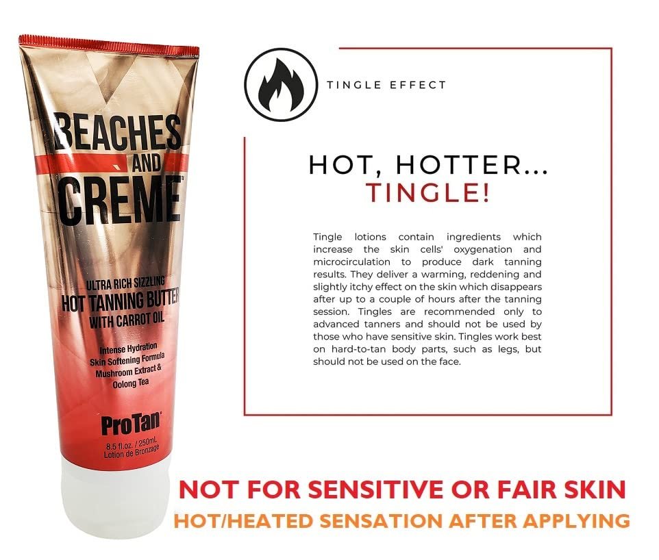Pro Tan Beaches & Creme Sizzling Hot Tanning Butter - 8.5 oz Avelisse