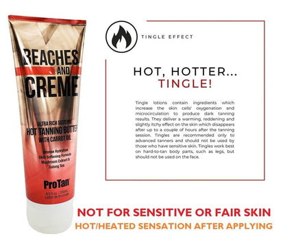 Pro Tan Beaches & Creme Sizzling Hot Tanning Butter - 8.5 oz Avelisse
