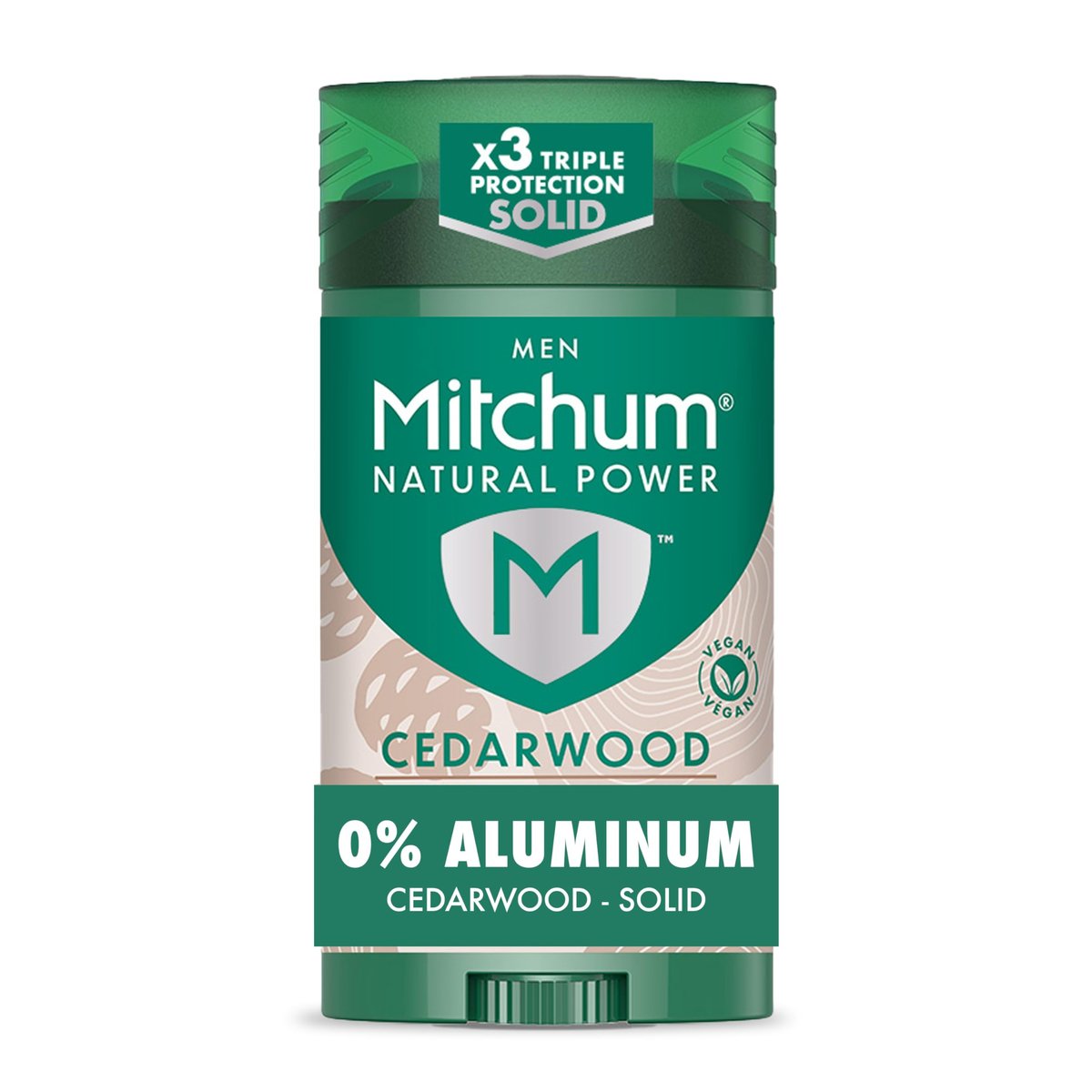 Mitchum Men's Natural Power Deodorant Solid – Cedarwood, 24HR Protection, Vegan, 2.7 oz Avelisse