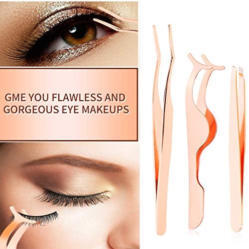 Arroyner 5-Piece Eyelash Applicator Tool Set - Rose Golden False Eyelashes Applicator, Eyebrow Curler & Scissors - görsel 10