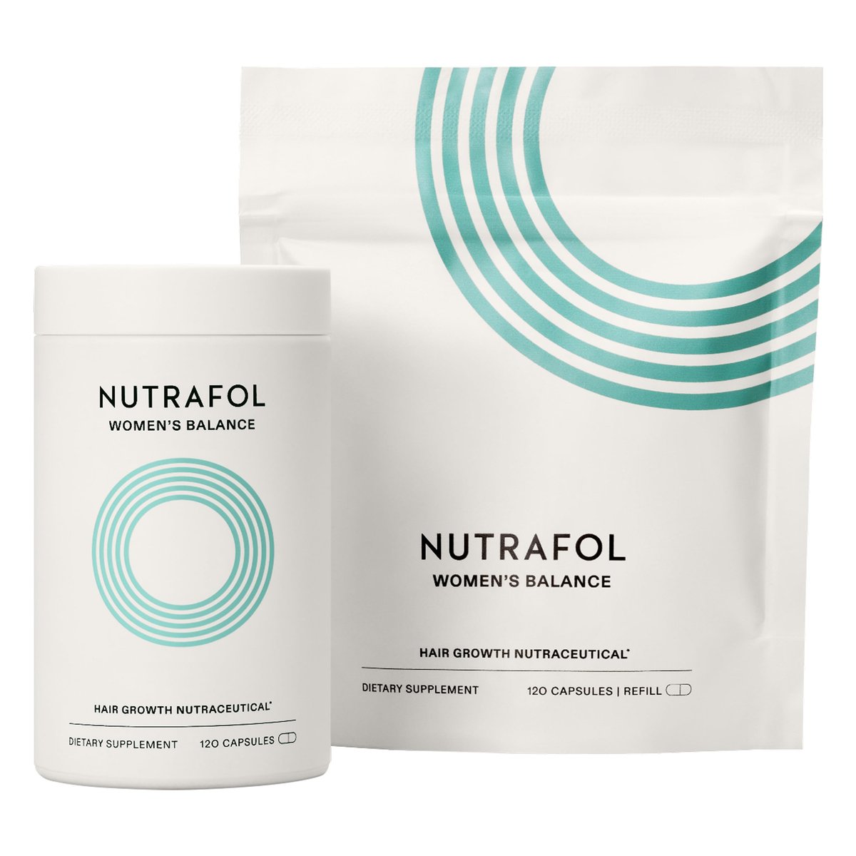 Nutrafol Women's Balance Hair Growth Supplements for Ages 45+ - Dermatologist Recommended, Clinically Proven for Thicker Hair & Scalp Coverage - 2 Month Supply (Pack of 2) Avelisse