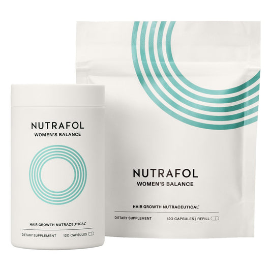 Nutrafol Women's Balance Hair Growth Supplements for Ages 45+ - Dermatologist Recommended, Clinically Proven for Thicker Hair & Scalp Coverage - 2 Month Supply (Pack of 2) Avelisse