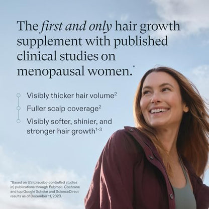 Nutrafol Women's Balance Hair Growth Supplements for Ages 45+ - Dermatologist Recommended, Clinically Proven for Thicker Hair & Scalp Coverage - 2 Month Supply (Pack of 2) Avelisse
