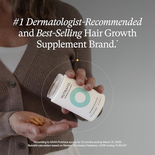 Nutrafol Women's Balance Hair Growth Supplements for Ages 45+ - Dermatologist Recommended, Clinically Proven for Thicker Hair & Scalp Coverage - 2 Month Supply (Pack of 2) Avelisse