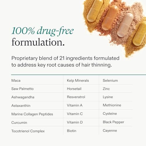 Nutrafol Women's Balance Hair Growth Supplements for Ages 45+ - Dermatologist Recommended, Clinically Proven for Thicker Hair & Scalp Coverage - 2 Month Supply (Pack of 2) Avelisse