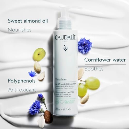 Caudalie Vinoclean Gentle Cleansing Almond Milk - 200 mL | Soothing Face Wash Avelisse