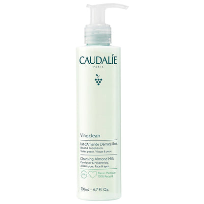 Caudalie Vinoclean Gentle Cleansing Almond Milk - 200 mL | Soothing Face Wash Avelisse