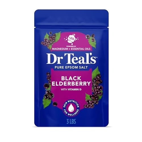Dr Teal's Epsom Salt Magnesium Soak with Black Elderberry and Vitamin D, 3 lbs - görsel 2